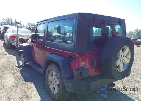 2013 Jeep Wrangler Sport из США, поврежденный, VIN 1C4AJWAG3DL595351